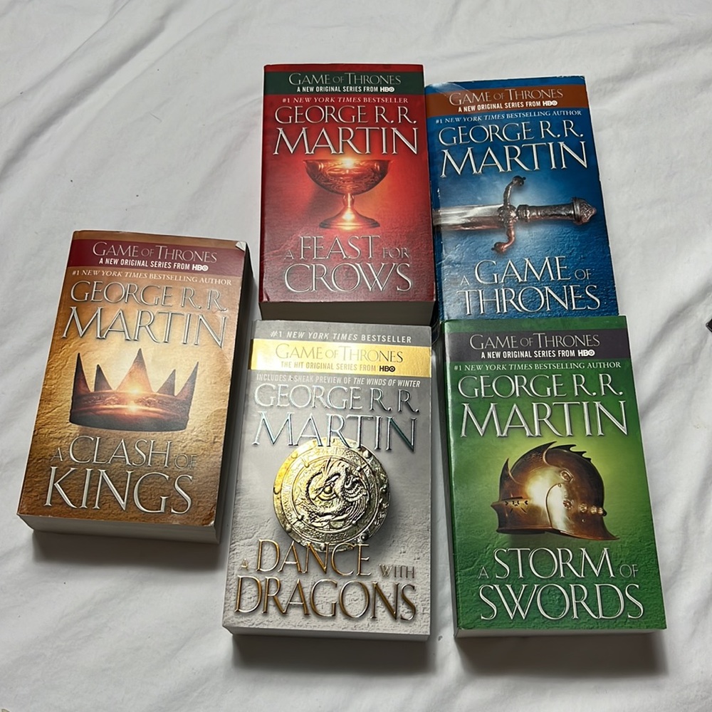 George R R Martin book set of five used - Picture 3 of 6